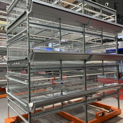 Jaula de ventilación de la capa de la granja avícola de la producción el 98% del huevo