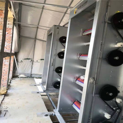 La avicultura jaula Eletro del pollo de la capa de 3 gradas galvanizó