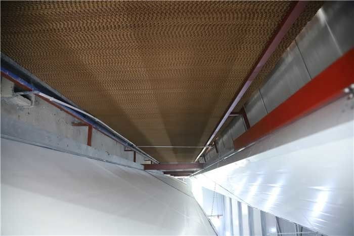 Cojín del refrigerador evaporativo del papel de pulpa de madera medios, unidad de control durable del clima del sitio