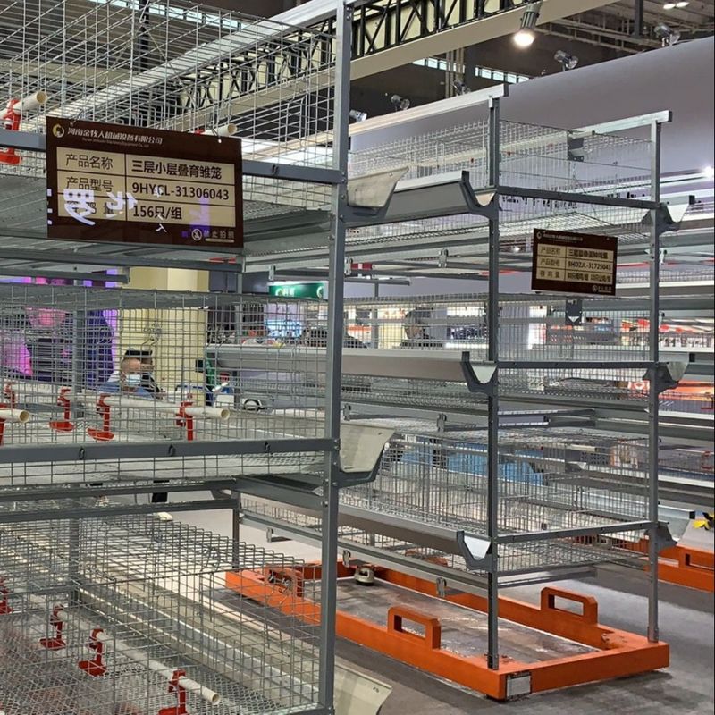 Cultivo 3 de la jaula del pollo de las aves de corral de las gradas 195×50×35CM